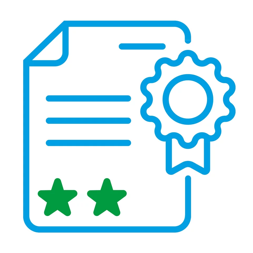 Calibration certificate with accreditation