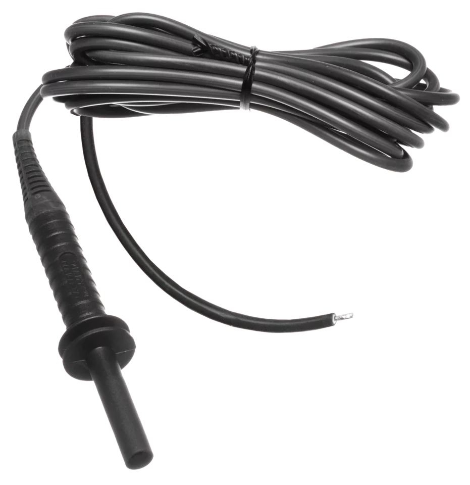 Test lead 2 m 5 kV (banana plug, whitewashed) black