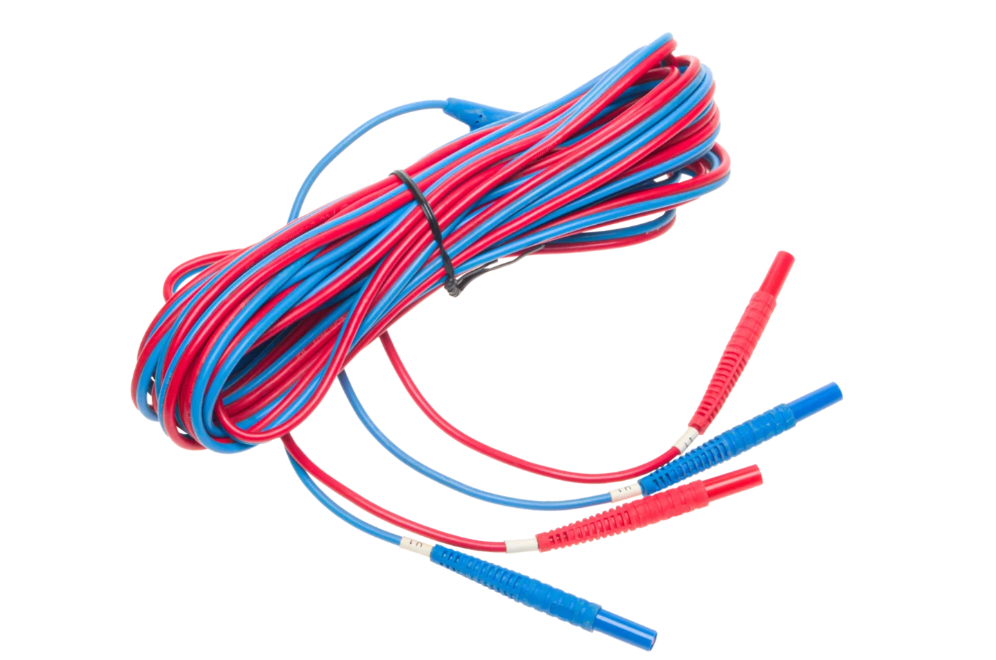 2-core test lead (U1 I1) and (U2 I2) with banana plugs 10 m (set)