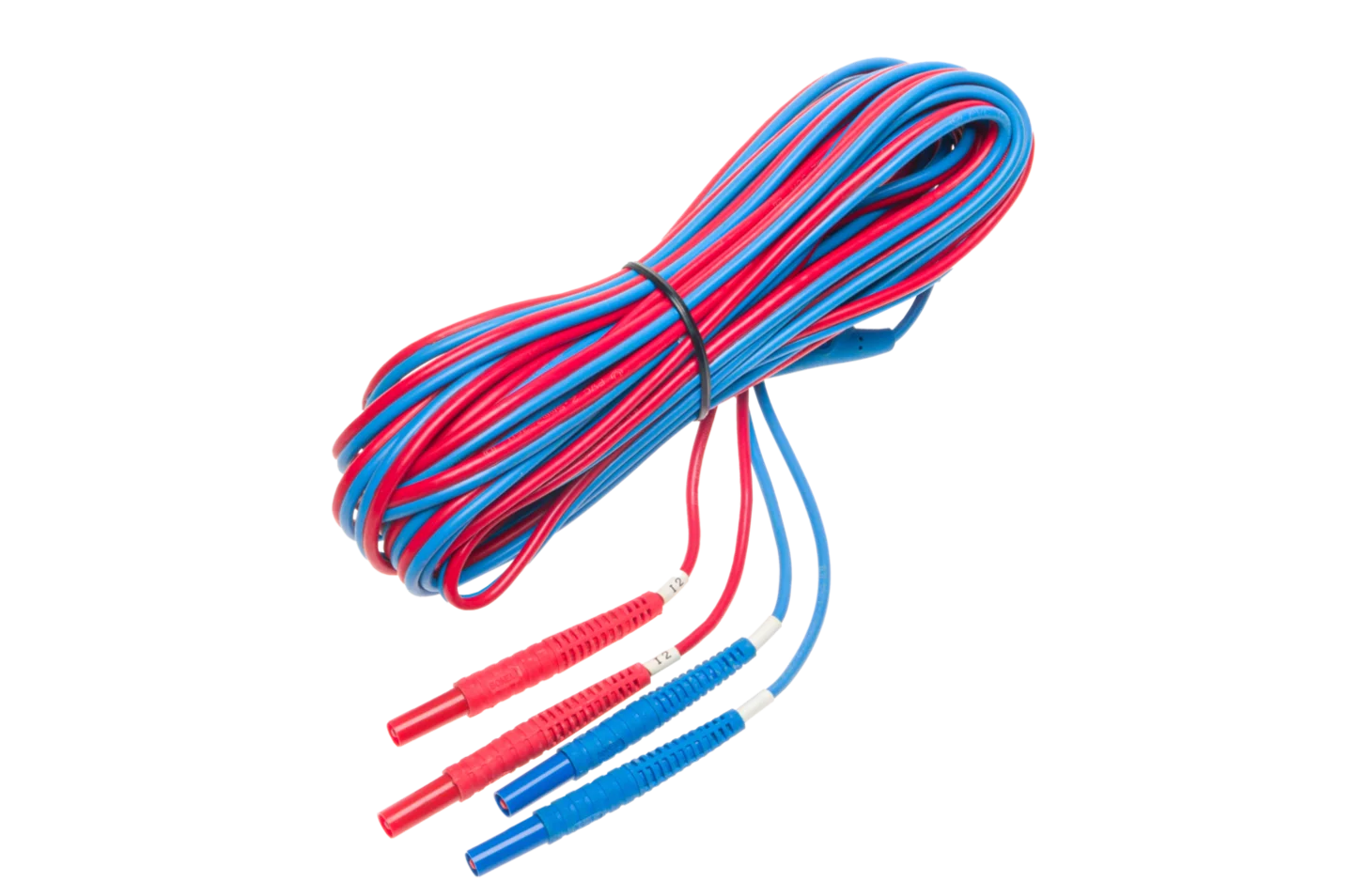 2-core test lead (U1 I1) and (U2 I2) with banana plugs 10 m (set)