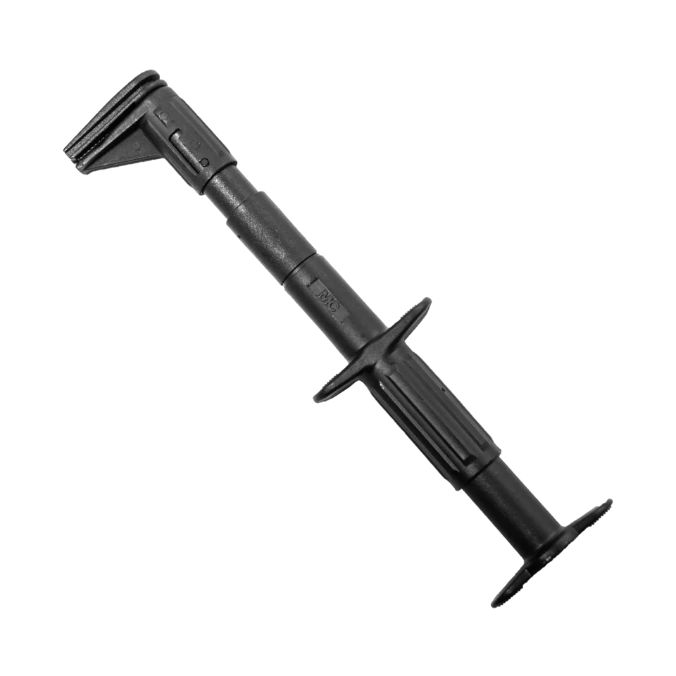 Flat test clip for busbars, black