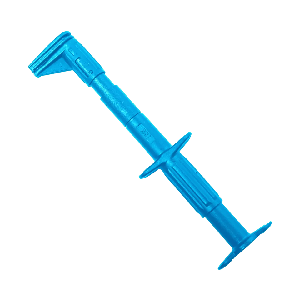 Flat test clip for busbars, blue